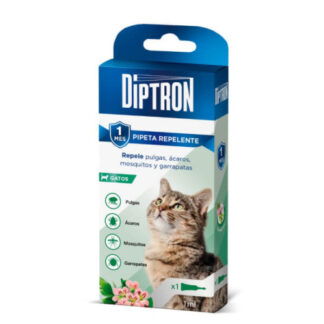 DIPTRON - PIPETA REPELENTE GERANIOL - GATO - 1 UD