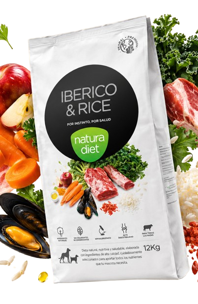 Pienso para perro de Natura diet Iberico & Rice